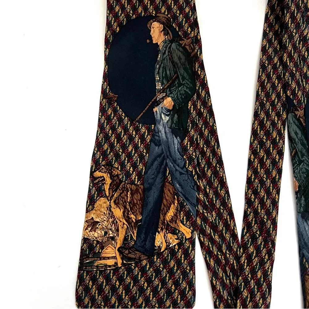Norman Rockwell vintage necktie